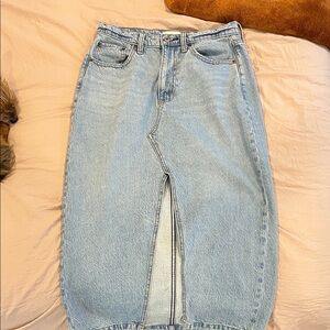 Abercrombie & Fitch Light Blue Denim Skirt